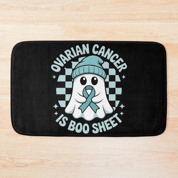 Item preview, Cute Ovarian Cancer Is Boo Sheet Halloween Ghost Teal designed and sold by DetroitMug.