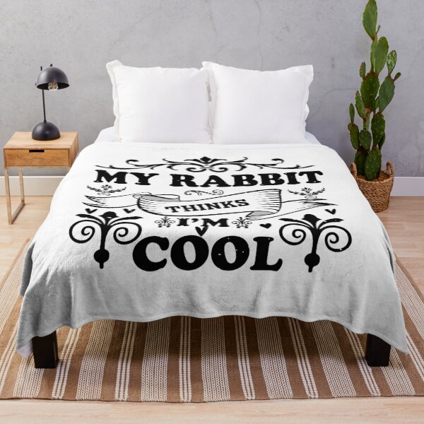 Item preview, My Rabbit Thinks I'm Cool – Funny Rabbit Lover Quote for Humor and Animal Fans designed and sold by karibov.
