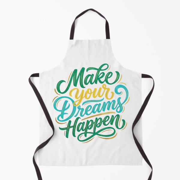 Item preview, Make Your Dreams Happen Motivational Typography Art designed and sold by EverBranz-stor.
