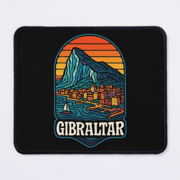 Item preview, Gibraltar Retro Trippy Travel designed and sold by TomFrontierArt.