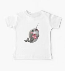 Cute Narwhal with donut Baby T-Shirt