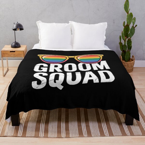 Item preview, Groom Squad LGBT Pride Cool Couples Sunglass Rainbow Wedding designed and sold by LKappa3Faber.