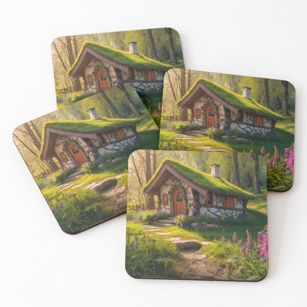 Item preview, Wildwood Witch Cottage Surrounded by Floral Magic designed and sold by BlareBlare.