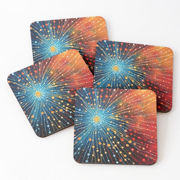 Item preview, Aboriginal Inspired Dot Art - The Ocean is on Fire designed and sold by GrinGalore.