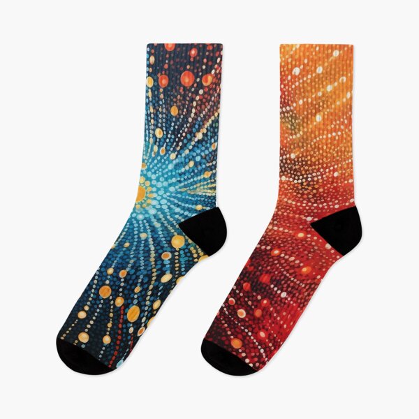 Item preview, Aboriginal Inspired Dot Art - The Ocean is on Fire designed and sold by GrinGalore.