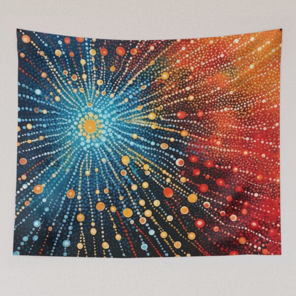 Item preview, Aboriginal Inspired Dot Art - The Ocean is on Fire designed and sold by GrinGalore.