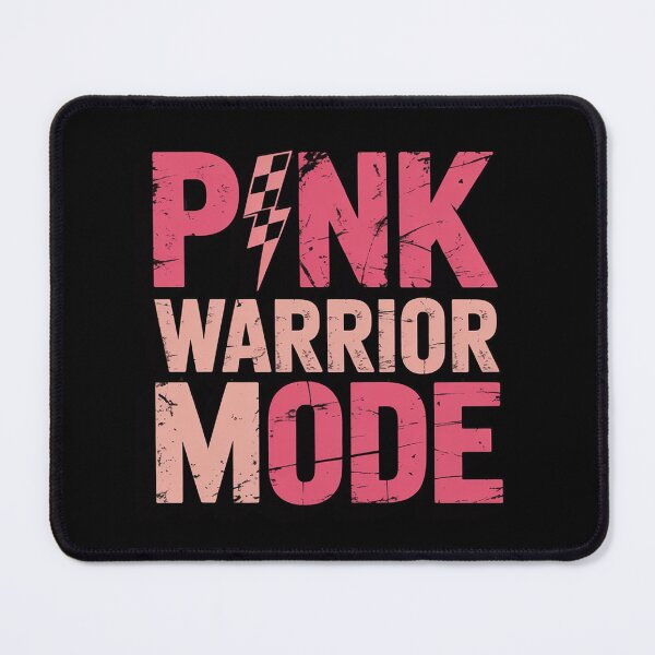 Item preview, Cute Pink Ribbon Warrior Mode - Breast Cancer Survivor designed and sold by DetroitMug.