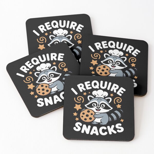 Item preview, Cute Raccoon I Require Snacks Cookie Munching designed and sold by DetroitMug.