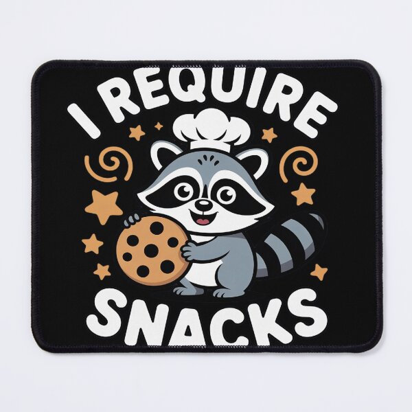 Item preview, Cute Raccoon I Require Snacks Cookie Munching designed and sold by DetroitMug.