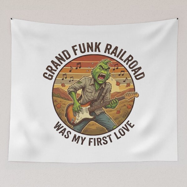 Item preview, Grinch 70s American Hard Rock Guitarist - Classic Arena Rock Parody designed and sold by heisergarziao.