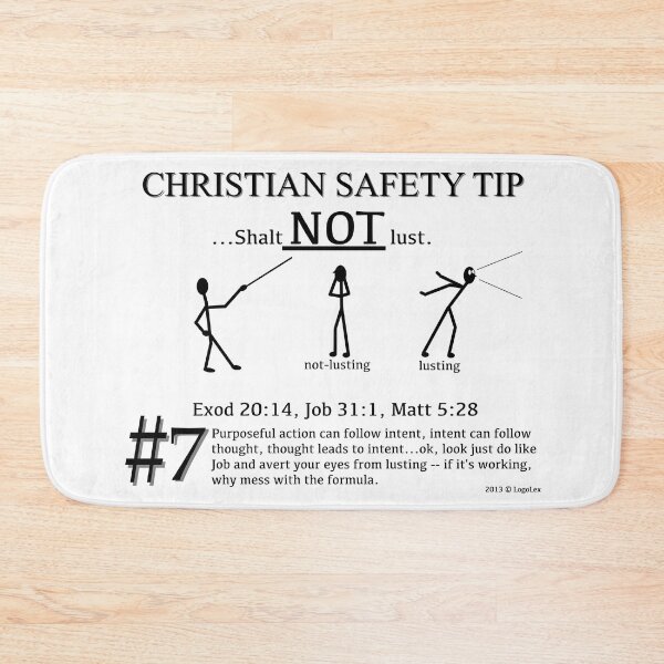 Item preview, Christian Safety Tip #7 : Exod 20:14 designed and sold by LoGoss-Official.