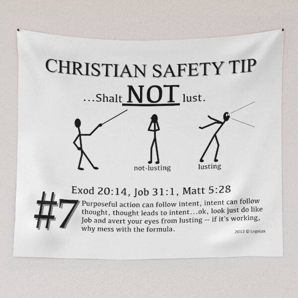 Item preview, Christian Safety Tip #7 : Exod 20:14 designed and sold by LoGoss-Official.