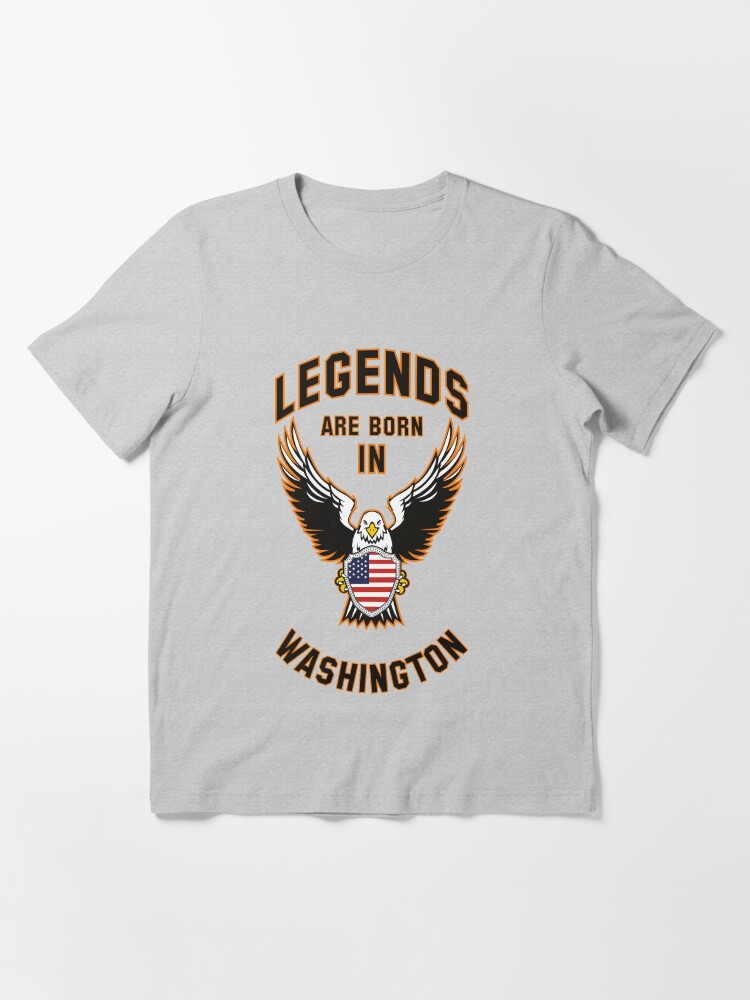 Alternate view of Legends are born in Washington Essential T-Shirt