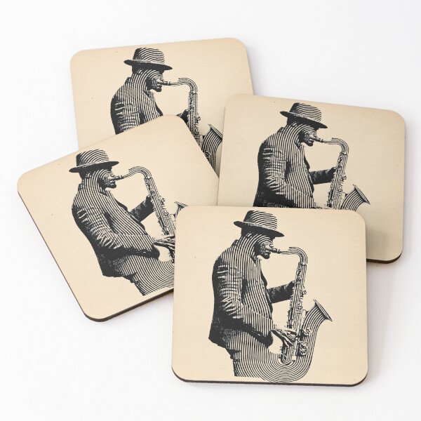 Item preview, Jazz Musician with Saxophone designed and sold by lautir.