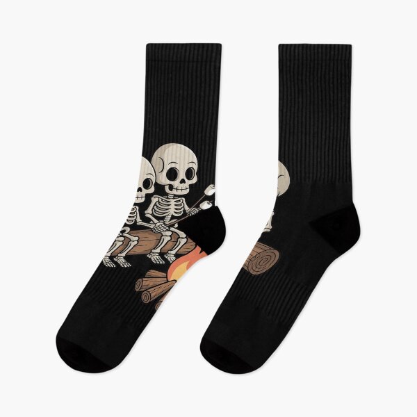 Item preview, Cute Skeletons Marshmallow Campfire Camping Lovers Halloween designed and sold by CultureSpec.