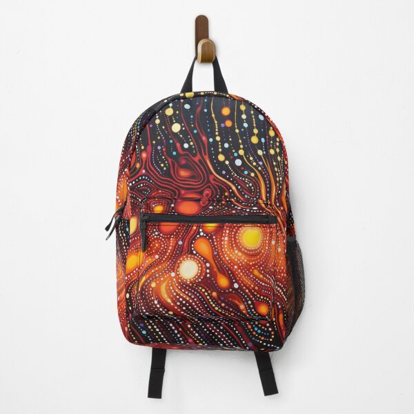 Item preview, Aboriginal Inspired Dot Art - Hot Lava Features designed and sold by GrinGalore.