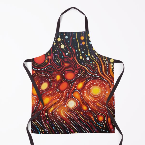 Item preview, Aboriginal Inspired Dot Art - Hot Lava Features designed and sold by GrinGalore.