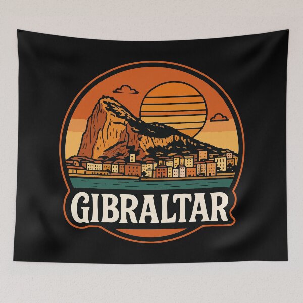 Item preview, Gibraltar Retro Vintage Travel designed and sold by TomFrontierArt.