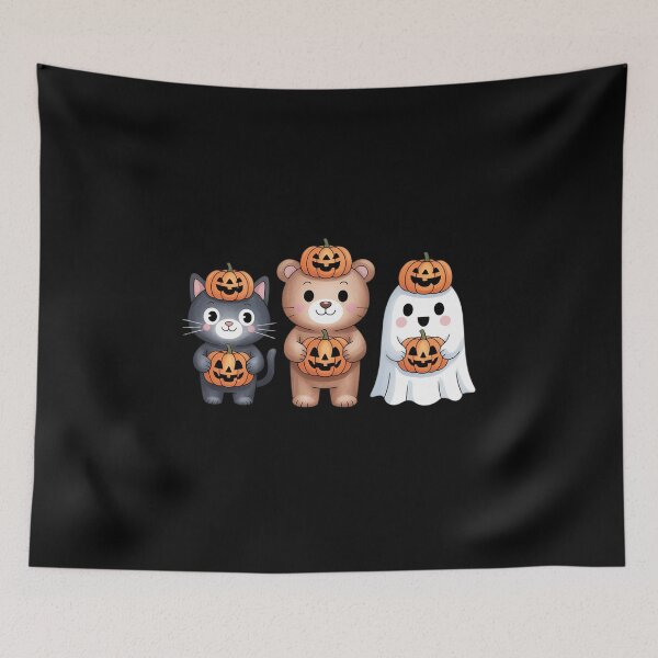 Item preview, Cute Spooky Halloween Bat Ghost Black Cat Pumpkin Season designed and sold by CultureSpec.