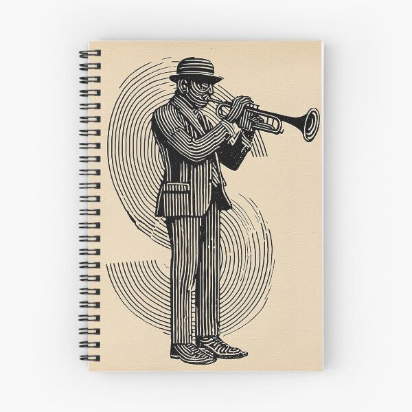 Item preview, Jazz Musician Playing Trumpet designed and sold by lautir.
