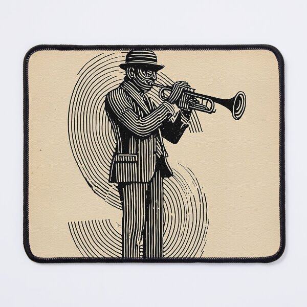 Item preview, Jazz Musician Playing Trumpet designed and sold by lautir.