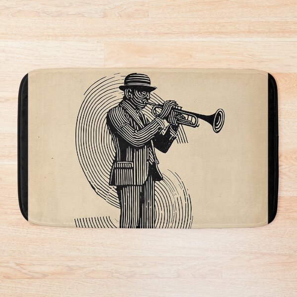 Item preview, Jazz Musician Playing Trumpet designed and sold by lautir.