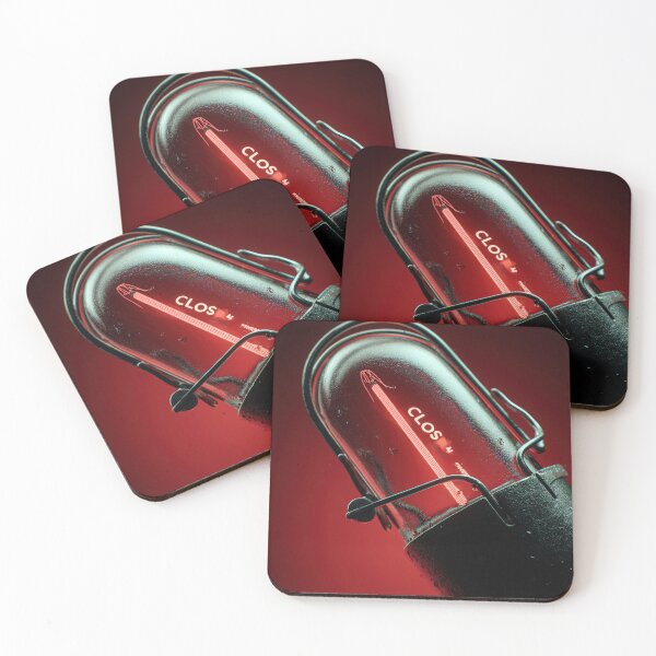 Item preview, Neon “CLOSE” Sign Inside Light Bulb – Modern Red Glow Aesthetic designed and sold by Grafititee.