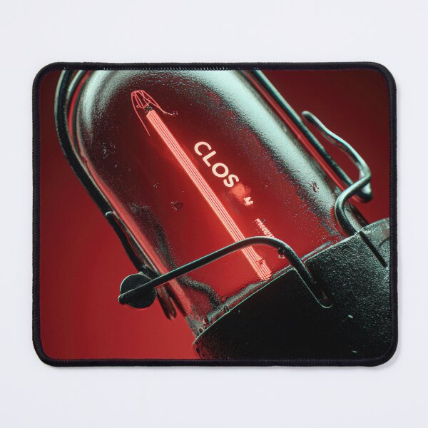 Item preview, Neon “CLOSE” Sign Inside Light Bulb – Modern Red Glow Aesthetic designed and sold by Grafititee.
