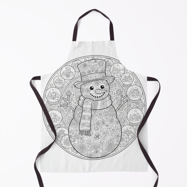 Item preview, Cozy Mandala Snowman Winter Art designed and sold by ArtisticVlad.