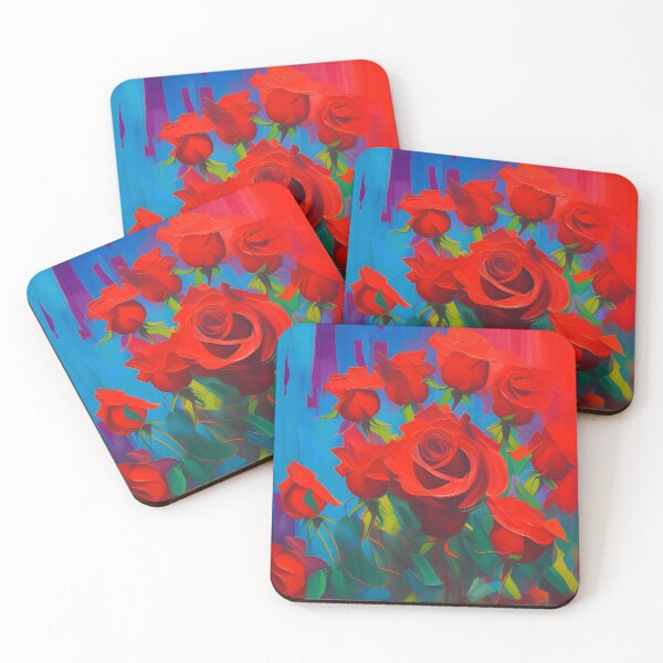 Item preview, Red Rose Flower Oil Painting | Flower Art | Flower Oil Painting | Gift for Art Lover | Gift for Flower Lover designed and sold by UnhingedBird.