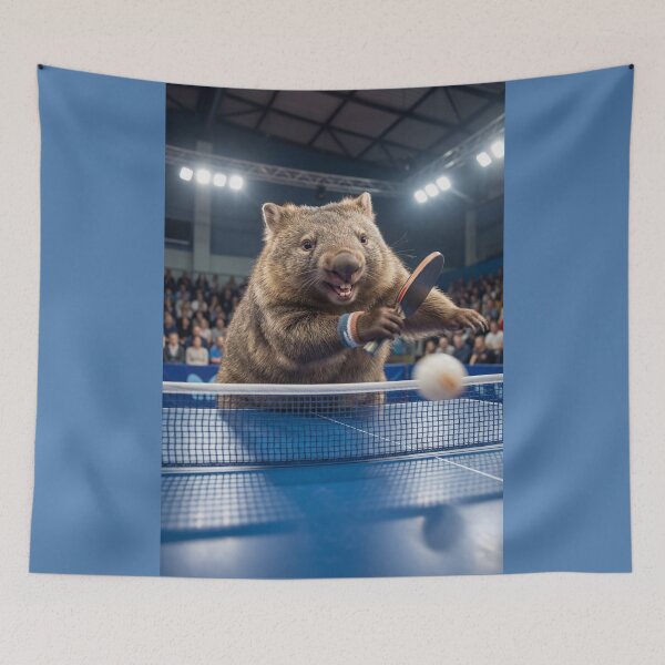 Item preview, Table Tennis Wombat  designed and sold by Tridentulus.