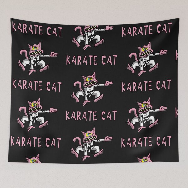 Item preview, Pink cat and karate designed and sold by Lagueny.