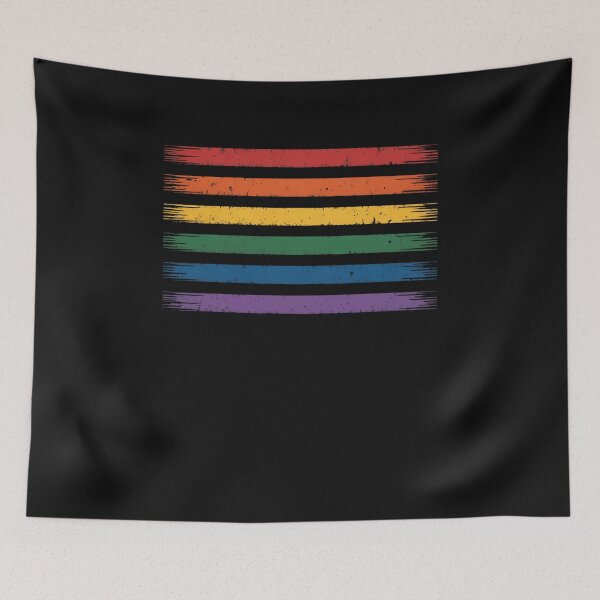 Item preview, Rainbow Striped Gay Pride Symbol Flag Vintage LGBT Ally Gift designed and sold by GaryBellcvbnb.