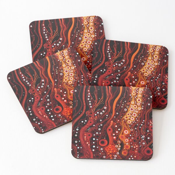 Item preview, Aboriginal Inspired Dot Art - With Active Lava designed and sold by GrinGalore.