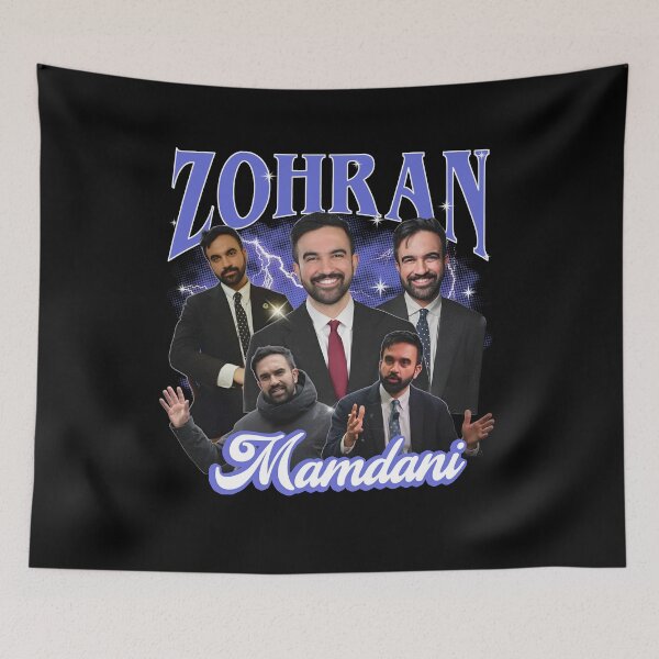 Item preview, Vintage Zohran Mamdani  designed and sold by SKULLS4INT.
