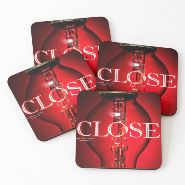 Item preview, Neon “CLOSE” Sign Inside Light Bulb – Modern Red Glow Aesthetic designed and sold by Grafititee.