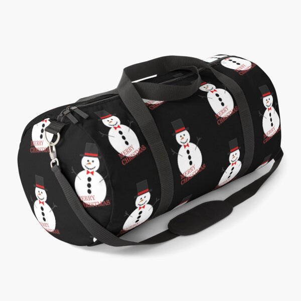 Item preview, A white snowman with a black hat wishes you a Merry Christmas. designed and sold by pixperienz4u.