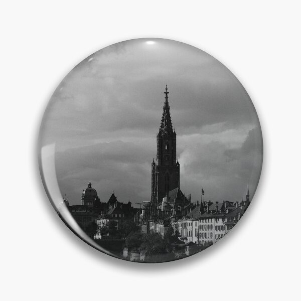 Item preview, Bern Minster, Switzerland – Black and white panorama designed and sold by SE-Visuals.