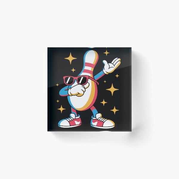 Item preview, Dabbing Bowling Pin Cool Sunglasses Bowler Team Player designed and sold by HardcoreTour.