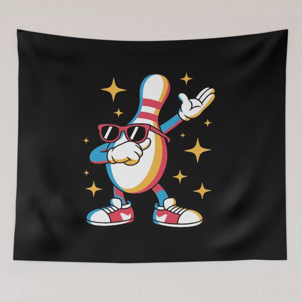 Item preview, Dabbing Bowling Pin Cool Sunglasses Bowler Team Player designed and sold by HardcoreTour.