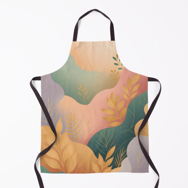 Item preview, Golden Botanical Abstract Landscape – Pastel Minimal Art designed and sold by DanjerBoi.