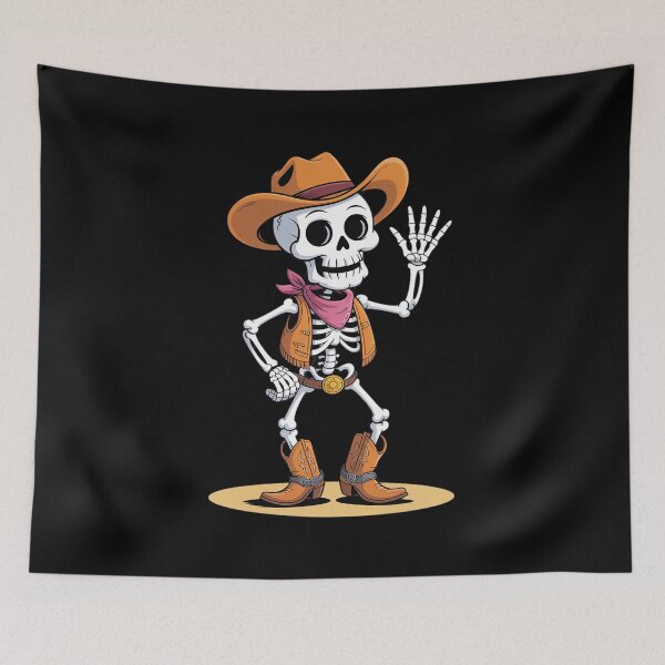 Item preview, Dabbing Skeleton Cowboy Halloween Costume Kids Boys Men designed and sold by HardcoreTour.