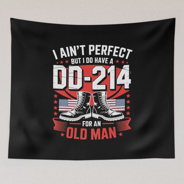 Item preview, I Ain't Perfect But I Do Have A Dd-214 American Flag  designed and sold by HollyBellArtSte.