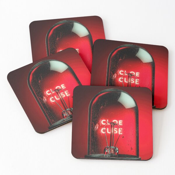 Item preview, Neon “CLOSE” Sign Inside Light Bulb – Modern Red Glow Aesthetic designed and sold by Grafititee.