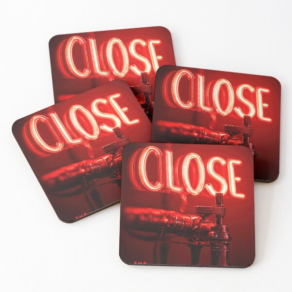Item preview, Neon “CLOSE” Sign Inside Light Bulb – Modern Red Glow Aesthetic designed and sold by Grafititee.