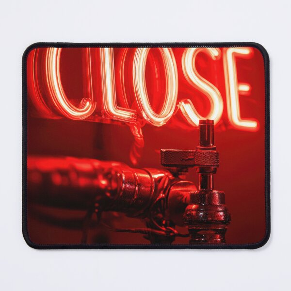 Item preview, Neon “CLOSE” Sign Inside Light Bulb – Modern Red Glow Aesthetic designed and sold by Grafititee.