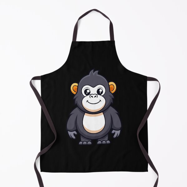 Item preview, Cute Baby Gorilla Monkey Cartoon Illustration designed and sold by Jirada.