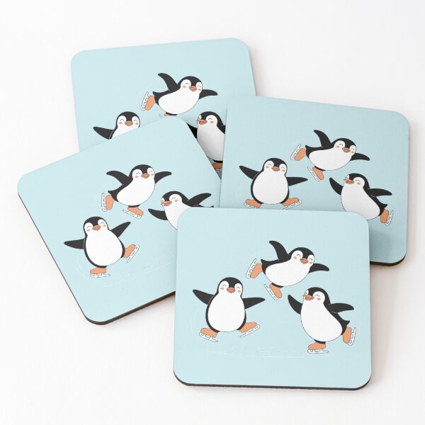 Item preview, Skating Penguins Christmas designed and sold by Prints-by-Olaf.