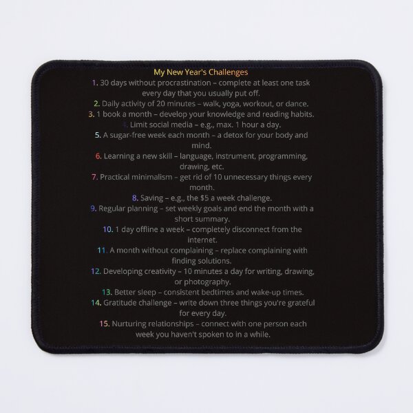 Item preview, "My New Year`s Challenges" Start the year off in style! designed and sold by Nikoverse.