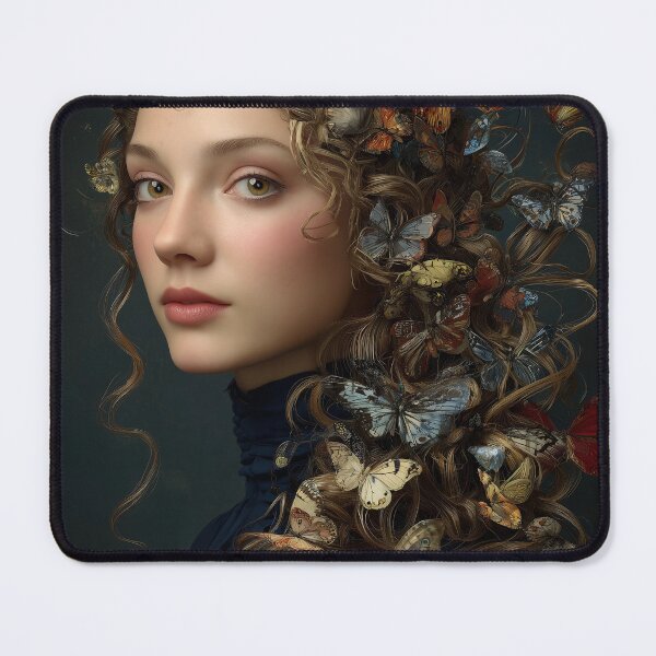 Item preview, Woman with Butterfly Adorned Hair designed and sold by lautir.